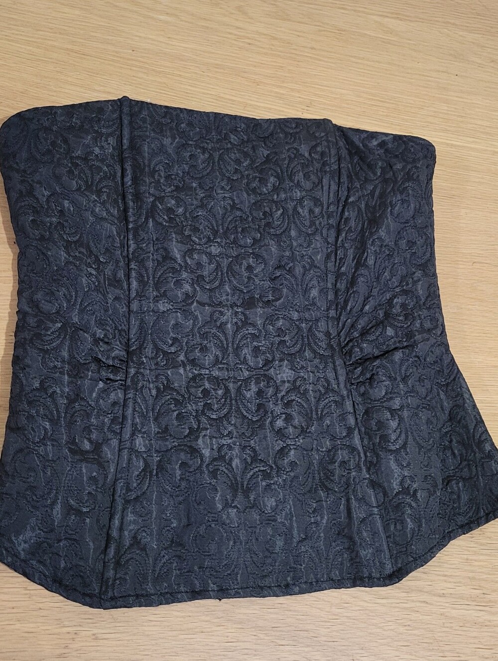 The Limited Black Strapless Brocade Bustier